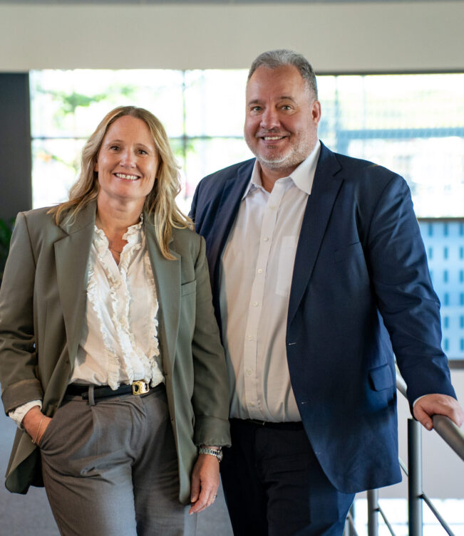 Torben Abildgaard Managing Partner og Pia Sondrup Bach Partner fra Curia Aalborg